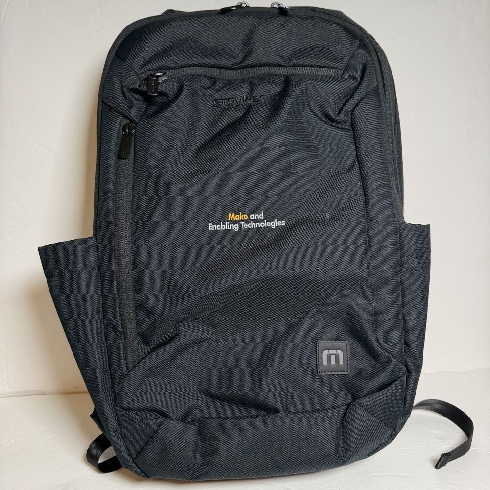 TravisMathew Duration Backpack Black NWT Laptop Travel Bag Stryker Mako Tech